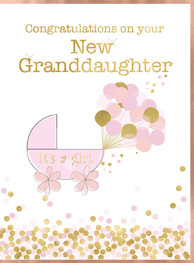 Congratulations on your New Granddaughter/Grandson | Pickwick's Pop-Up